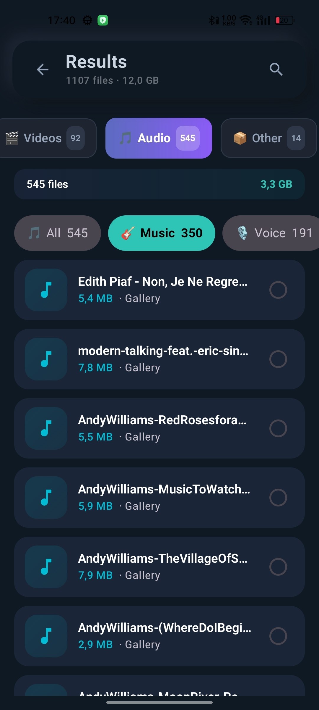 Purrge audio files